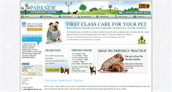 Desktop Screenshot of parksidevet.com